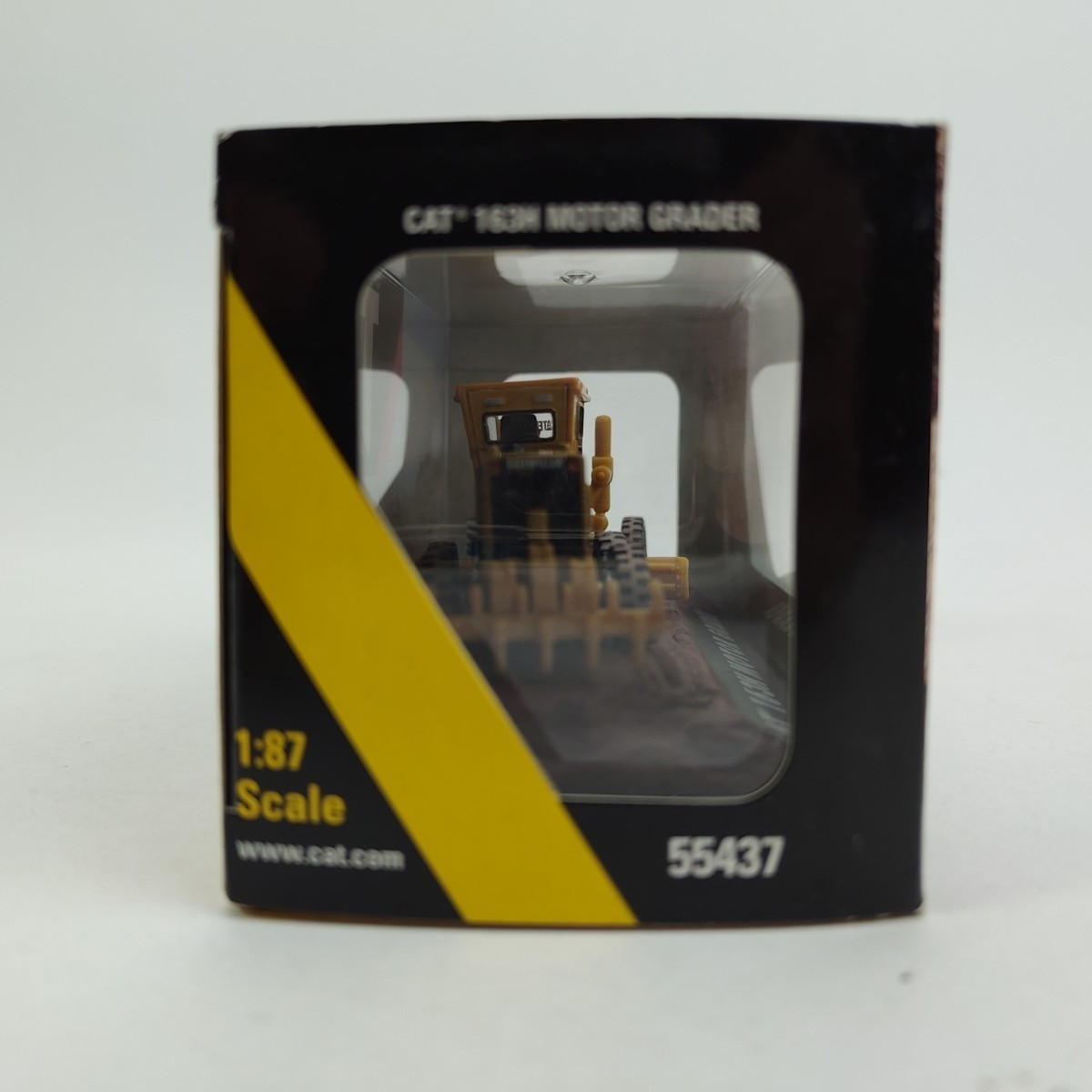 NORSCOT CAT 1:87 HO 163H Motor Grader At Work (Yellow) Diecast Caterpillar 55437