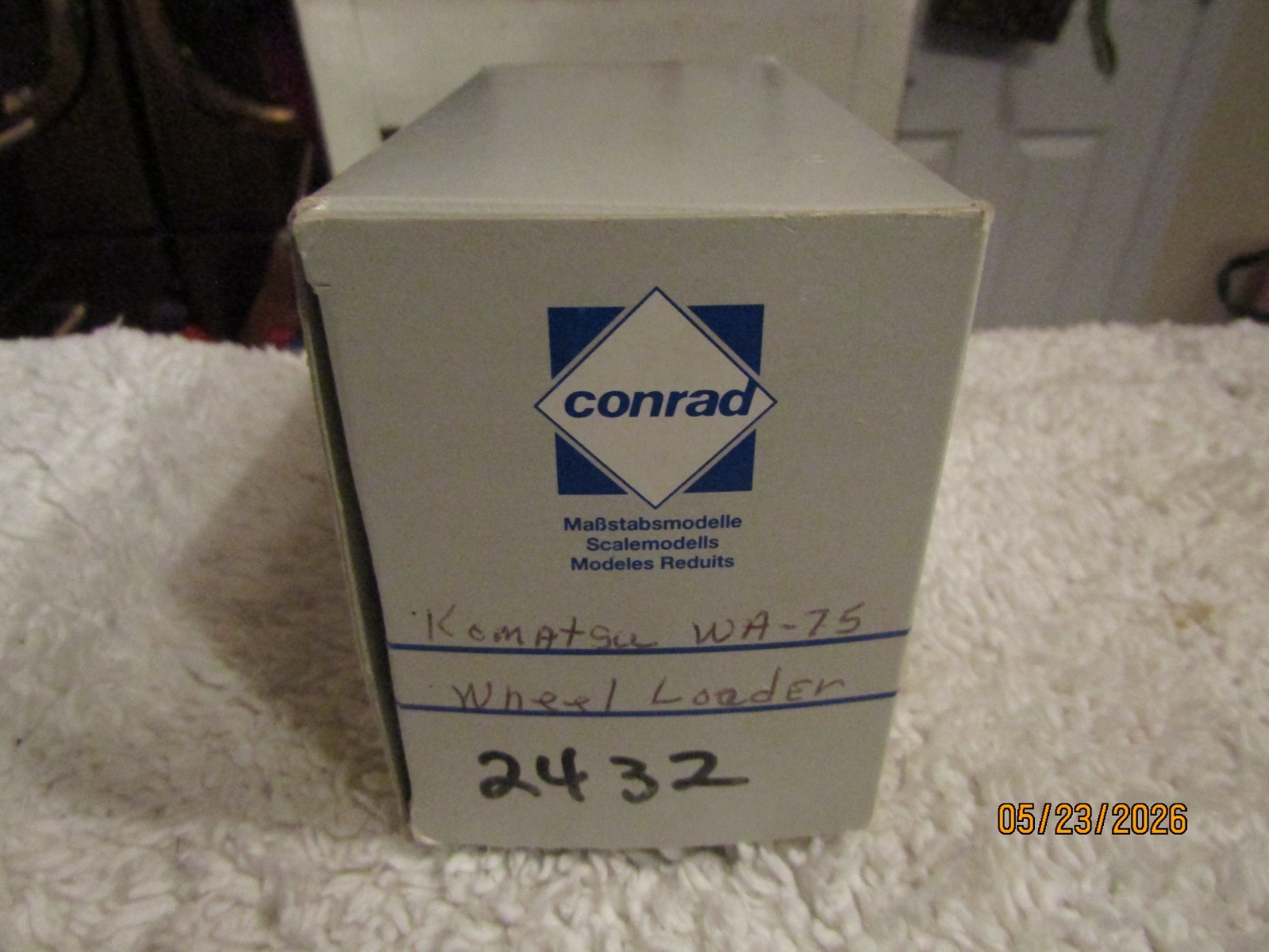 Conrad 1:50 Komatsu WA-75 Wheel Loader BOX & Packaging ONLY 2432 Germany
