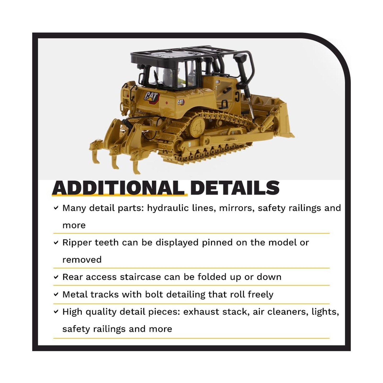 Diecast Masters 1:50 Caterpillar D6 XW SU Track-Type Tractor | High Line Seri…