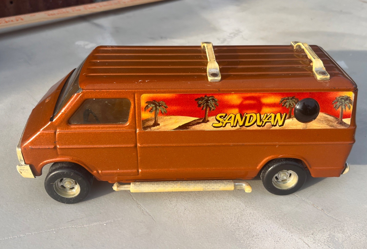Vintage 1970’s Ertl Dodge Sand Van Custom Street Diecast Surfboards Not included