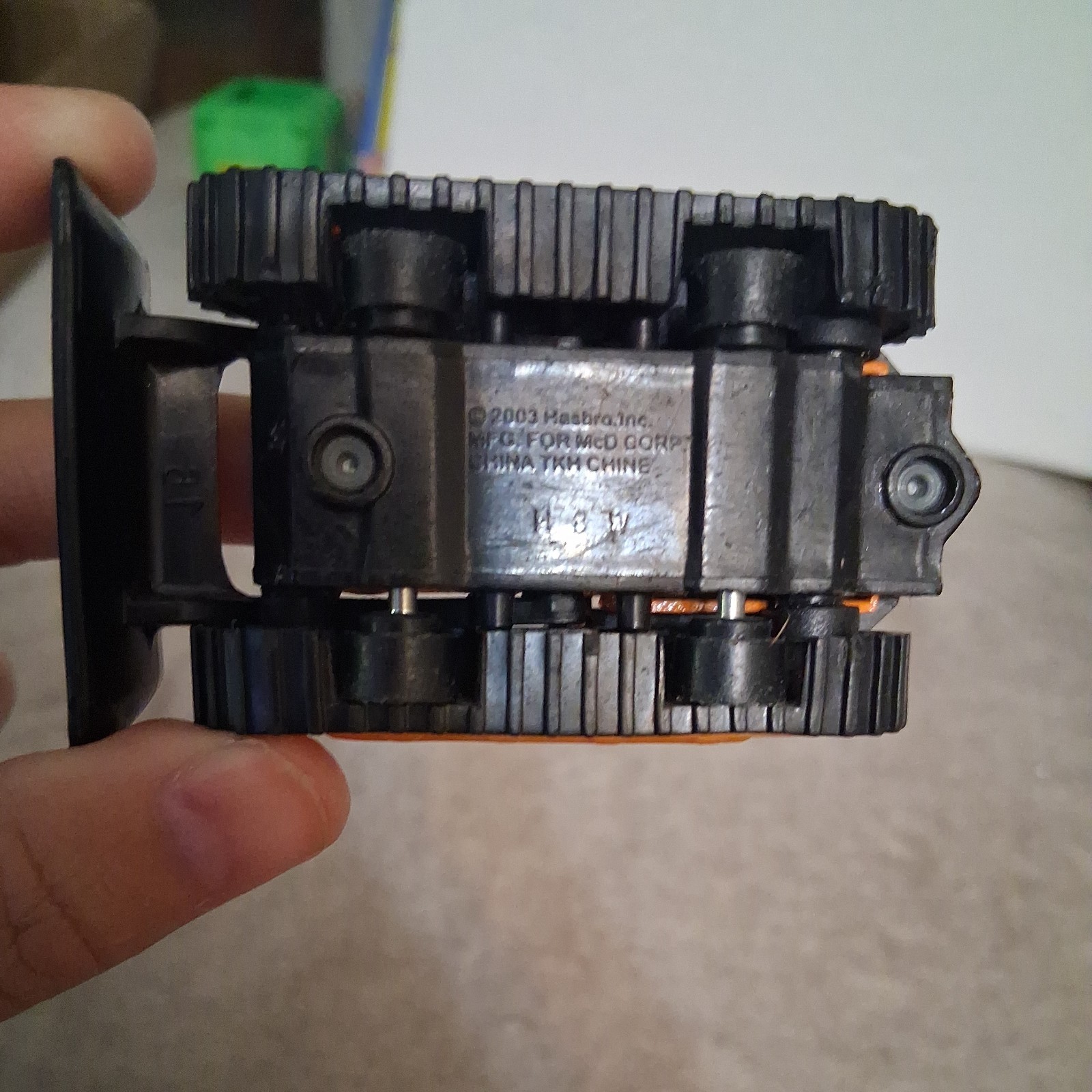 Tonka 2003 Black And Orange Toy Bulldozer 3 Inch