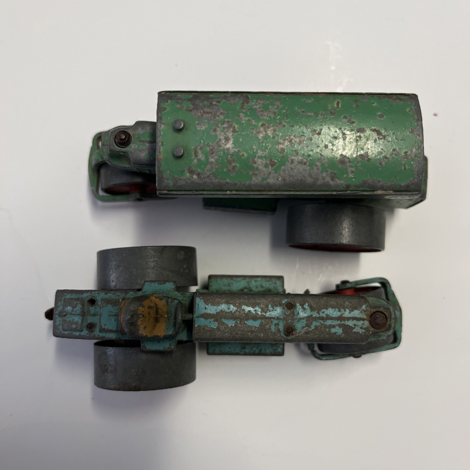 Lot of 2 Dinky Toys Aveling-Barford Diesel Roller Meccano England 4 Restoration