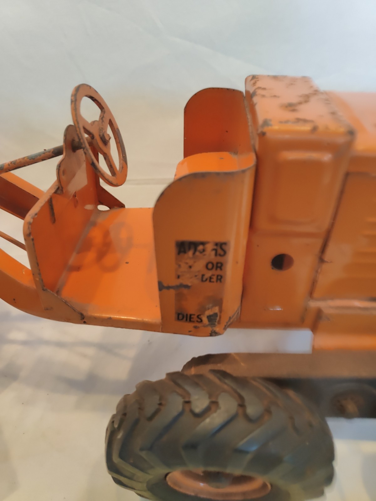Doepke Model Toys Adams Road Grader Diesel Motor Steel 1950’s Vintage Fair Cond.