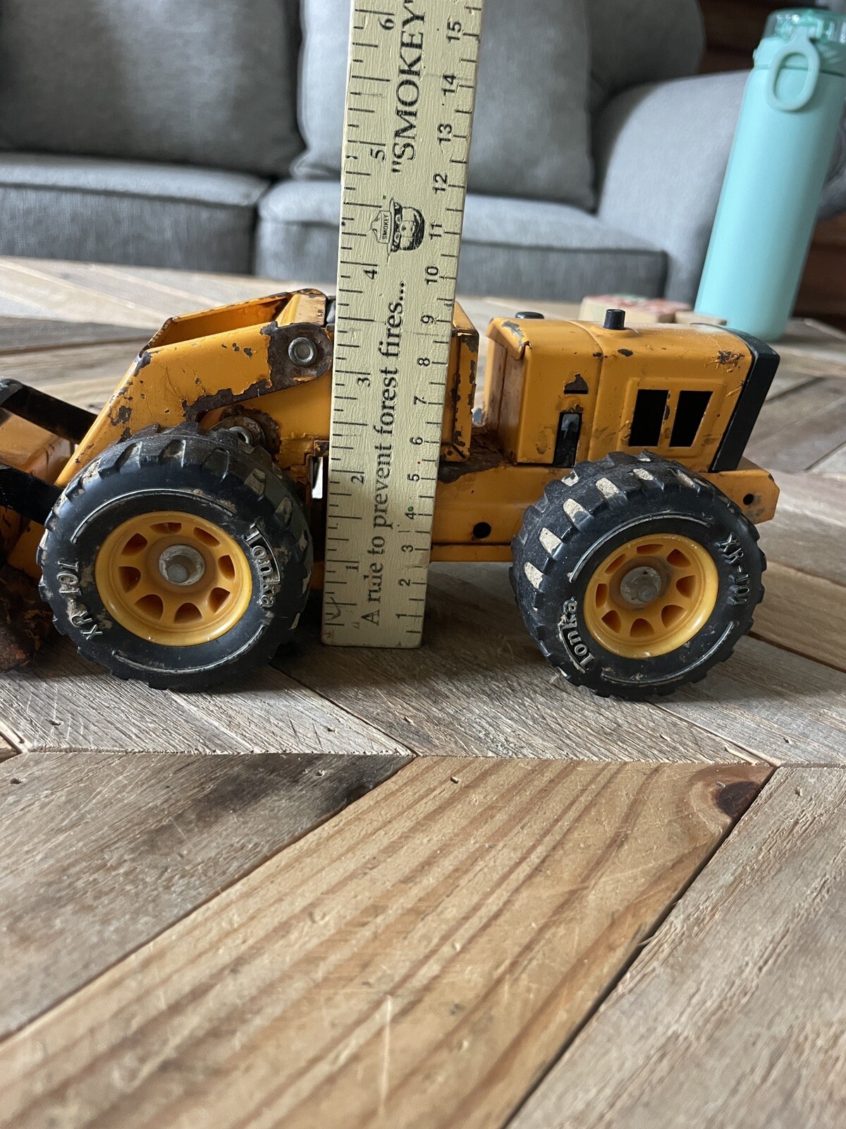 Vintage 70’s Tonka Front End Loader Pressed Steel XR-101 Tires Made In USA