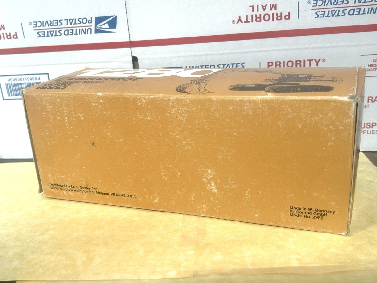 Conrad 1/35 Scale Case 1280 Excavator Ref. #2962 W. Germany (w/Original Box!)
