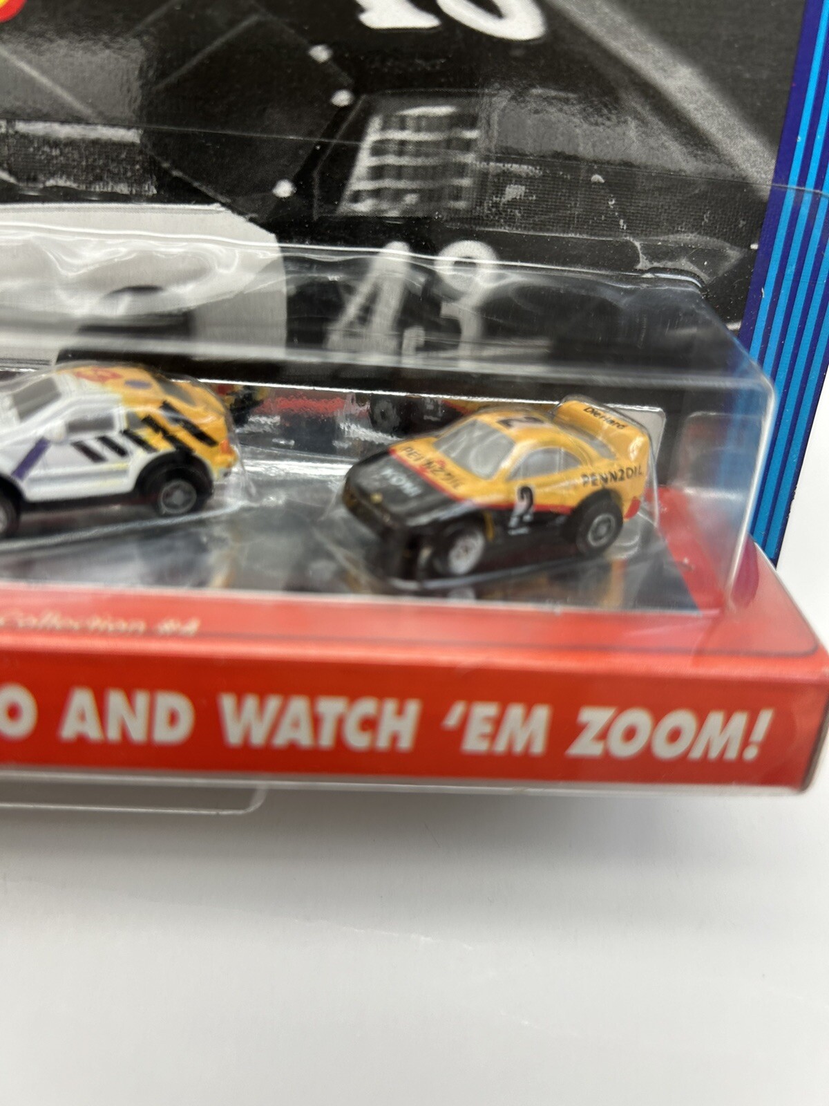 1990 Micro Machines SNAP BACKS #4 Pullback Power w/ Bonus license plate (NEW)
