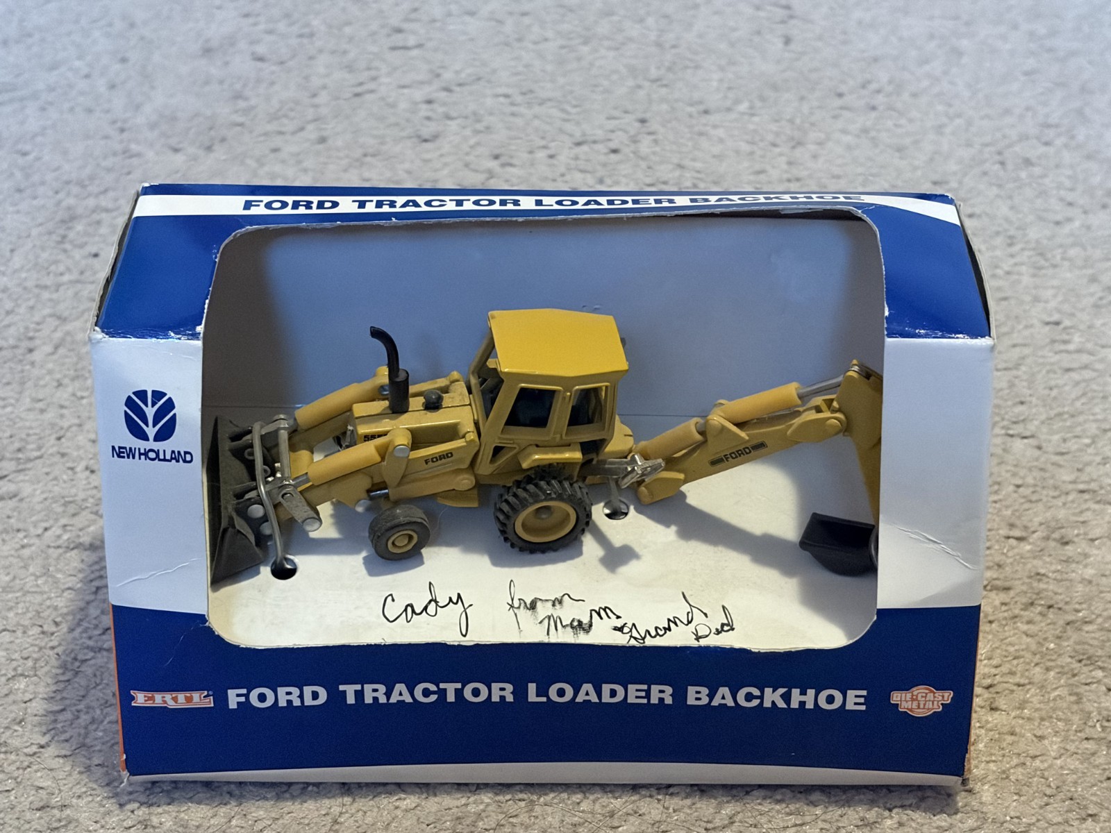 ERTL Ford Tractor Loader Backhoe 1997 New Box Vintage Rare 1/64 New Holland NIB