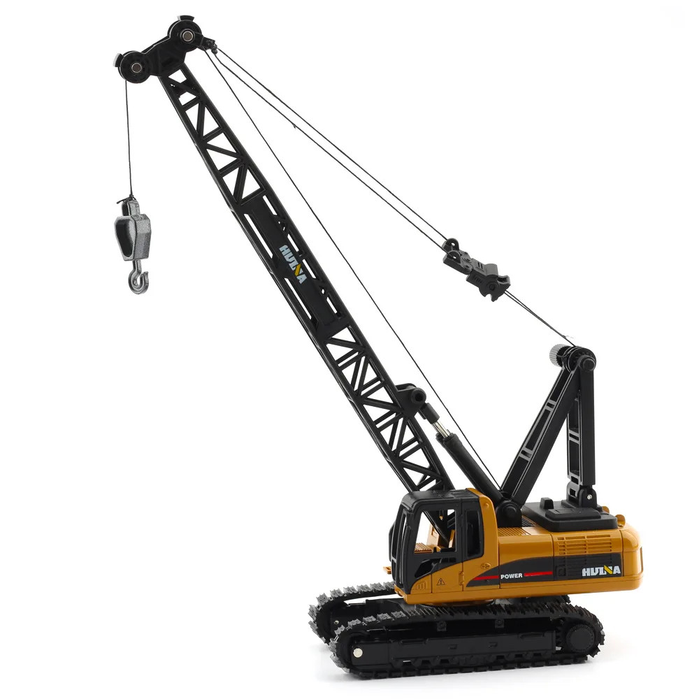 Alloy Tower Crane Model Engineering Vehicle Excavator Static Truck Model Toys