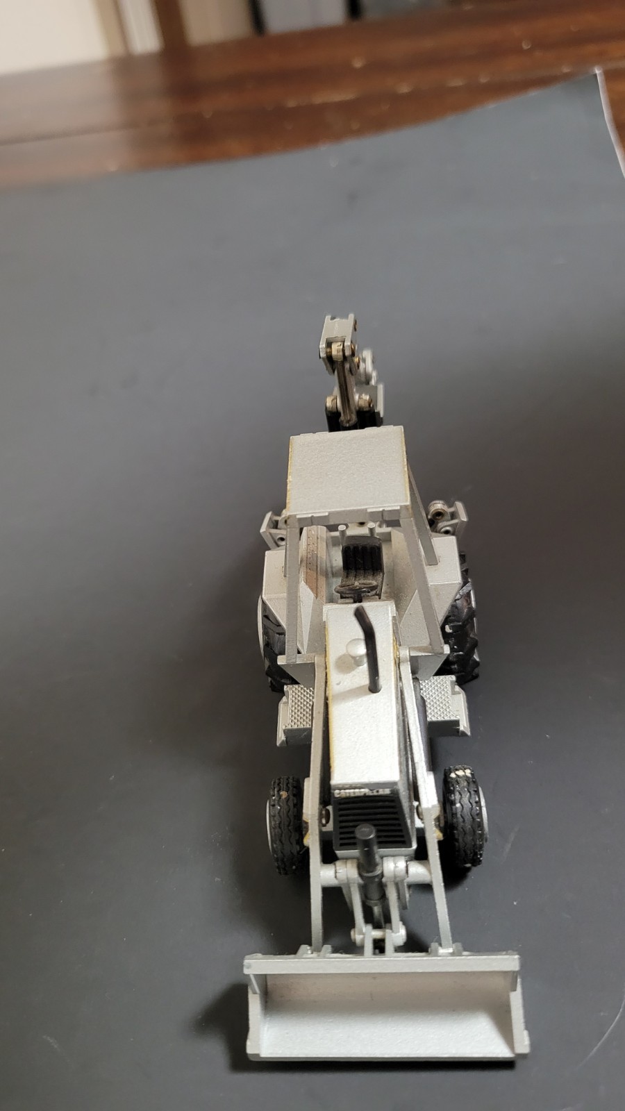 1:50 Scale Diecast CAT 416 Backhoe Loader- SILVER Limited Edition – NZG 285