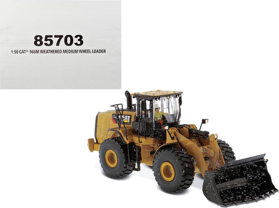 CAT Caterpillar 966M Wheel Loader with Operator (Dirty Version) Weathered Series