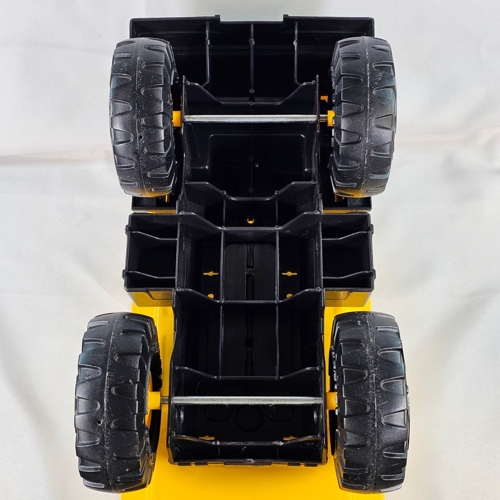 Tonka 354 Mighty Dump Truck Yellow Steel Bed Construction Toy Vehicle 17 Inch