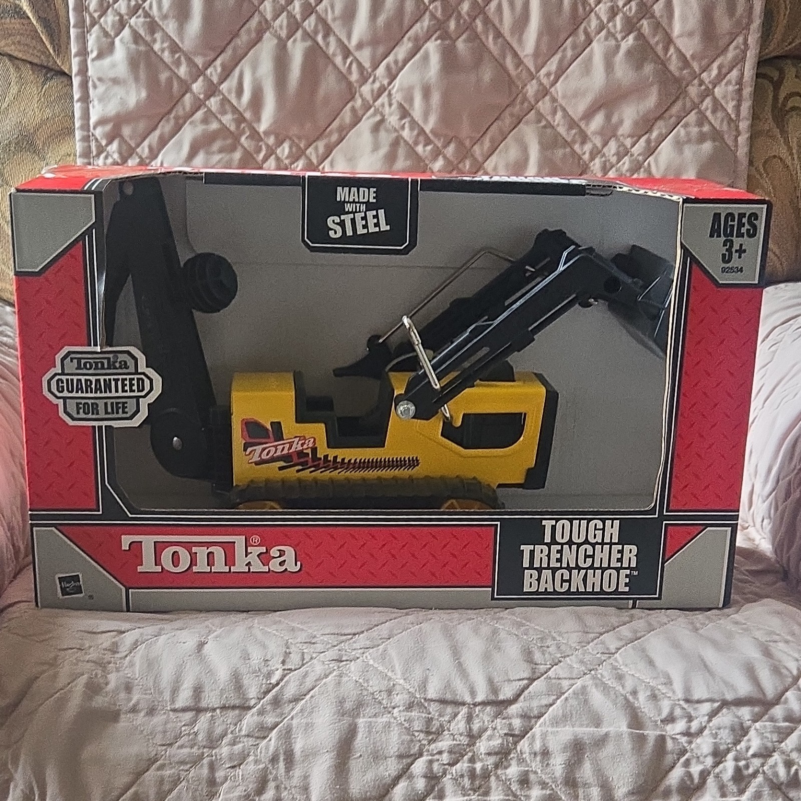 Tonka Tough Trencher Backhoe Construction Vehicle Made with Steel Ages 3+