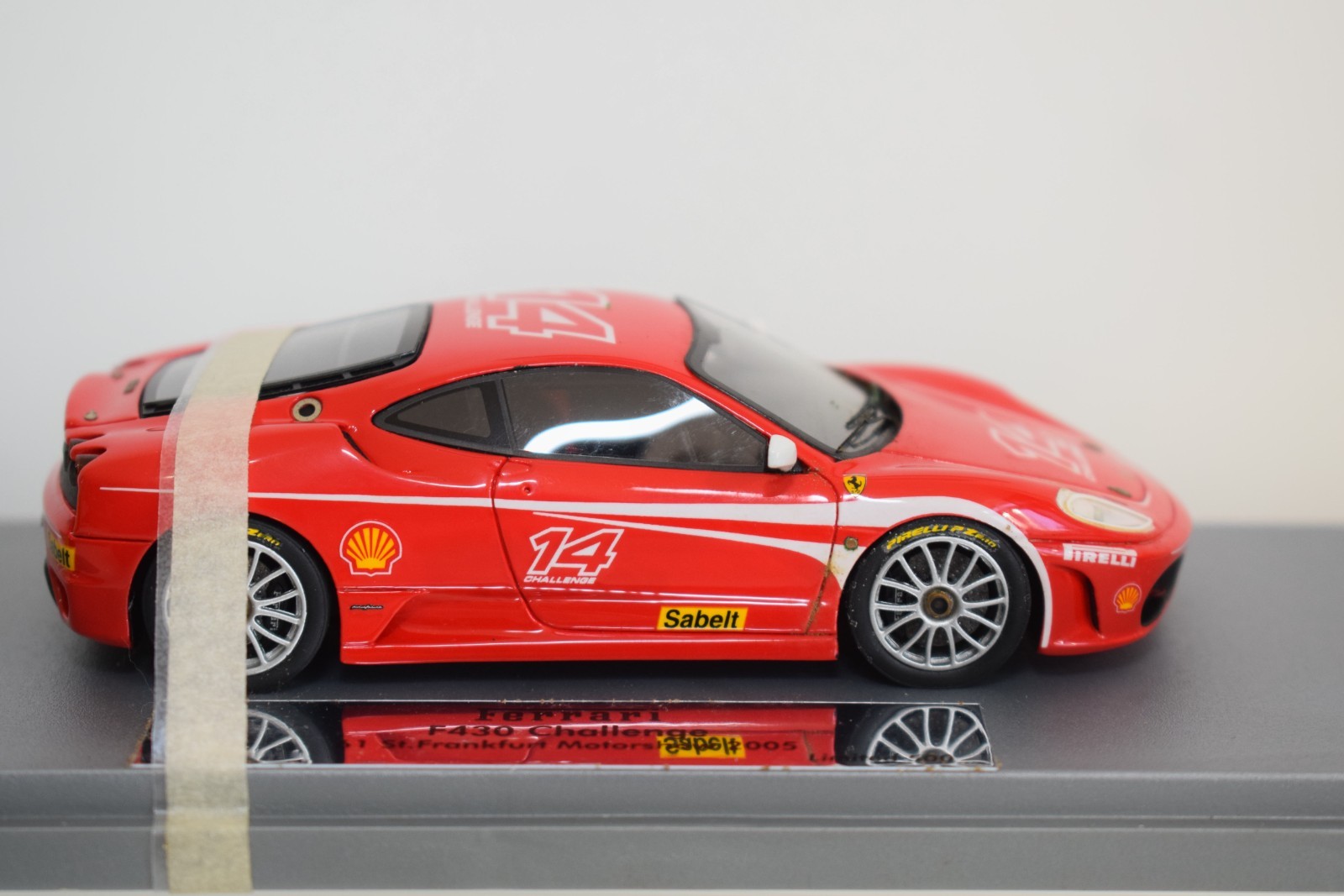 C10 1:43 BBR GASOLINE GAS10017 FERRARI F430 CHALLENGE FRANKFURT 2005 NMIB RARE!