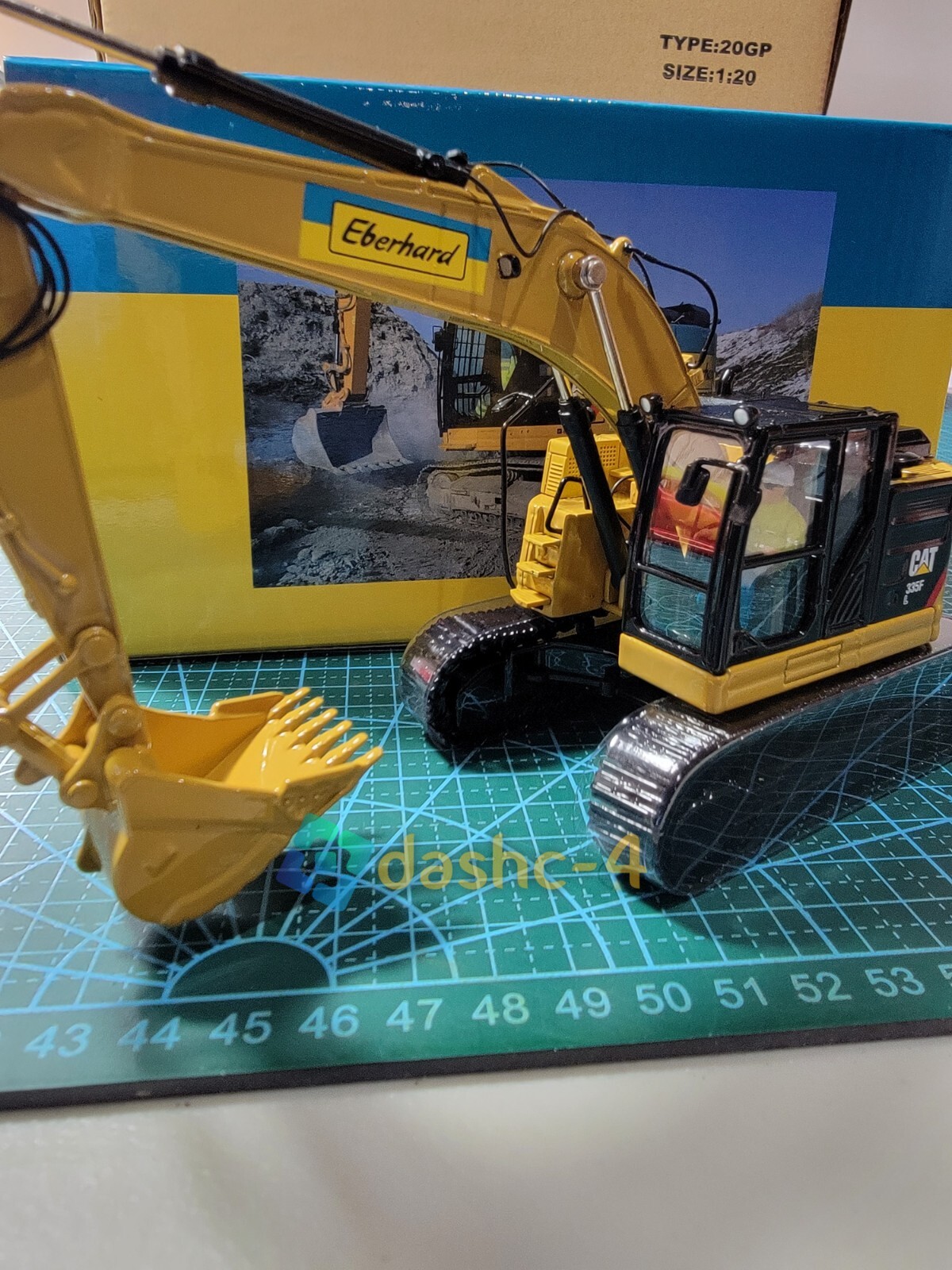 Caterpillar Cat 335F L Excavator Eberhard 1/50 Scale Diecast Masters DM85925E Ne