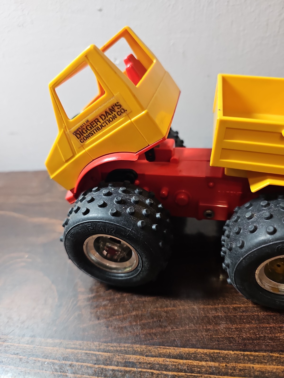 3 pcs Joustra Digger Dan’s Construction Dump Truck Tractor Trailer Battery Vtg