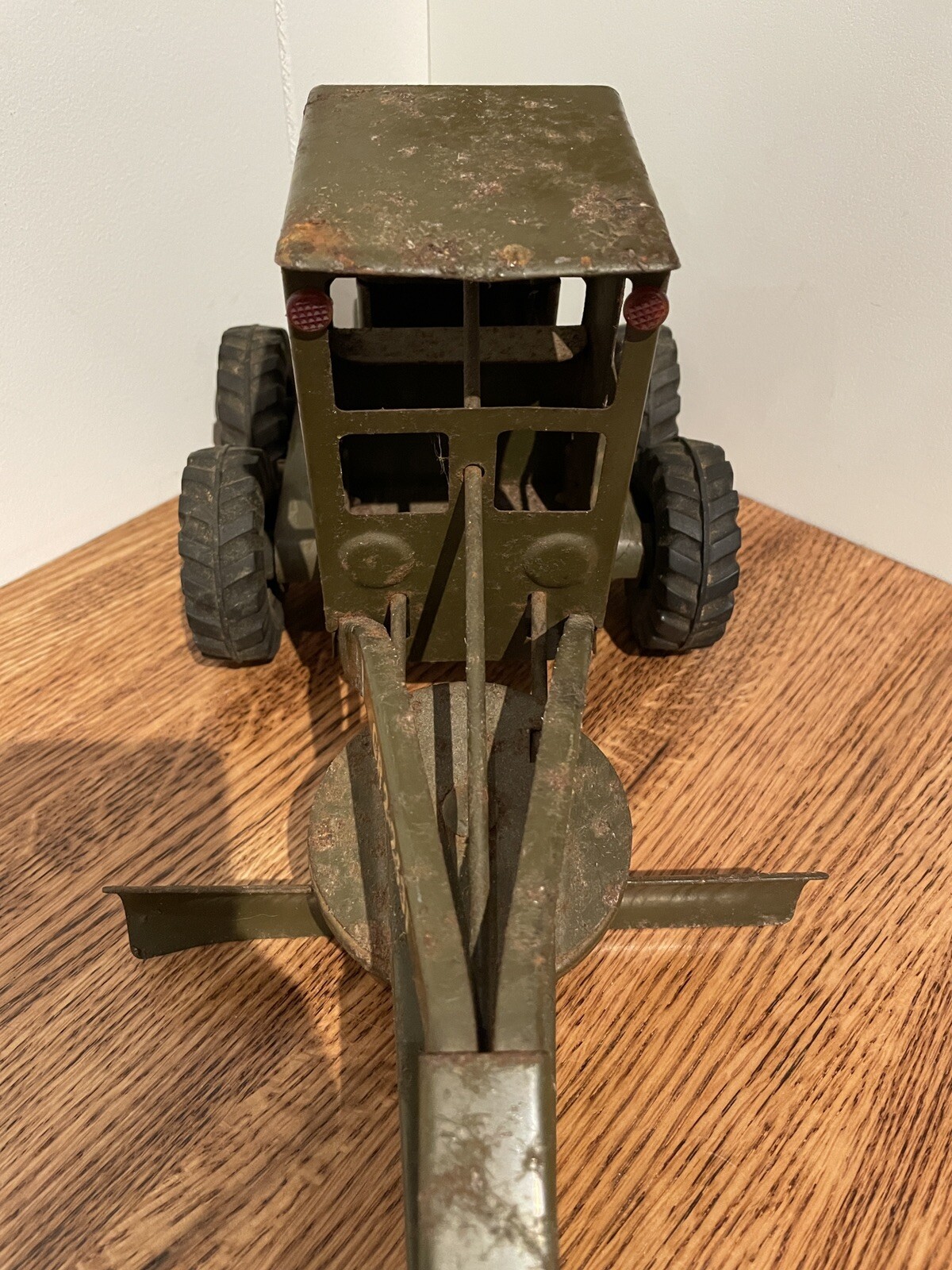 Vintage Tonka GR 2-2431 Army Green Bulldozer & Toys Caterpillar Grader Truck