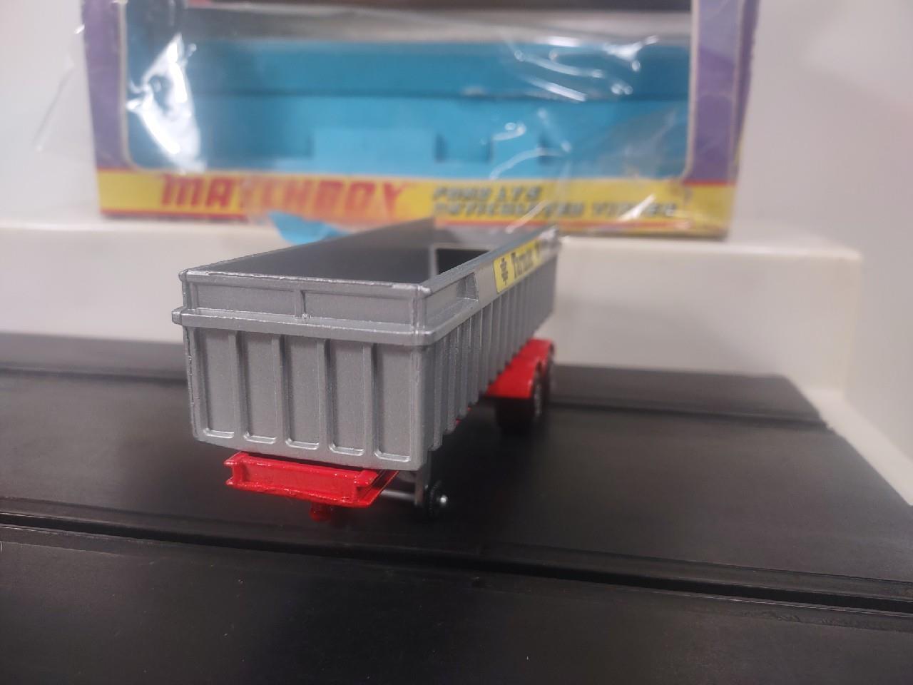 Lesney Matchbox Super Kings K-18 Articulated Tipper Tarmac wBox Superfast Wheels