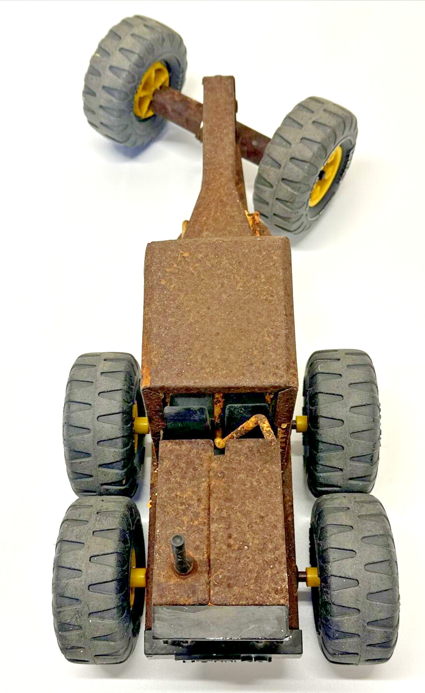 Vintage Tonka Road Grader 1960s? 70’s? Toy Pressed Metal Yellow Approx. 17” Long