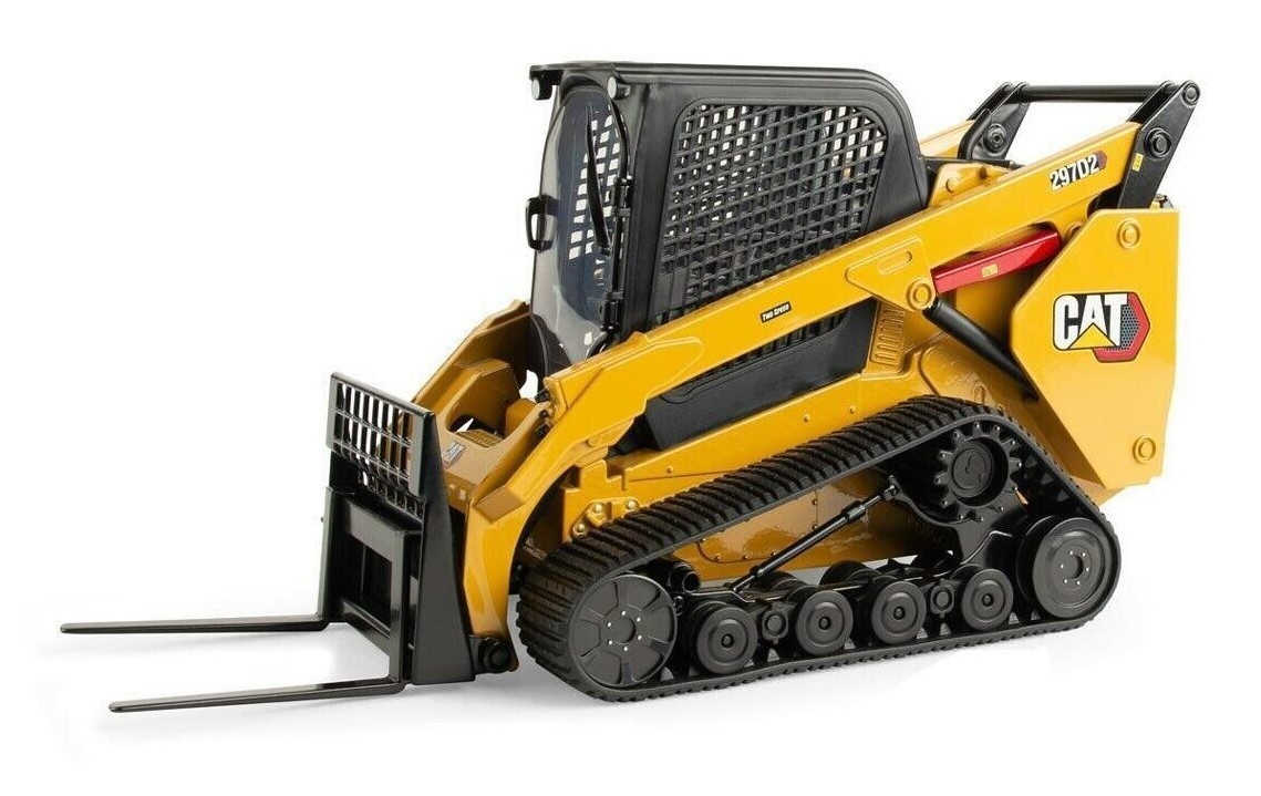 DIECAST MASTERS – CATERPILLAR 297D2 Skid Steer Loader with Accessories – 1/16 – DCM…