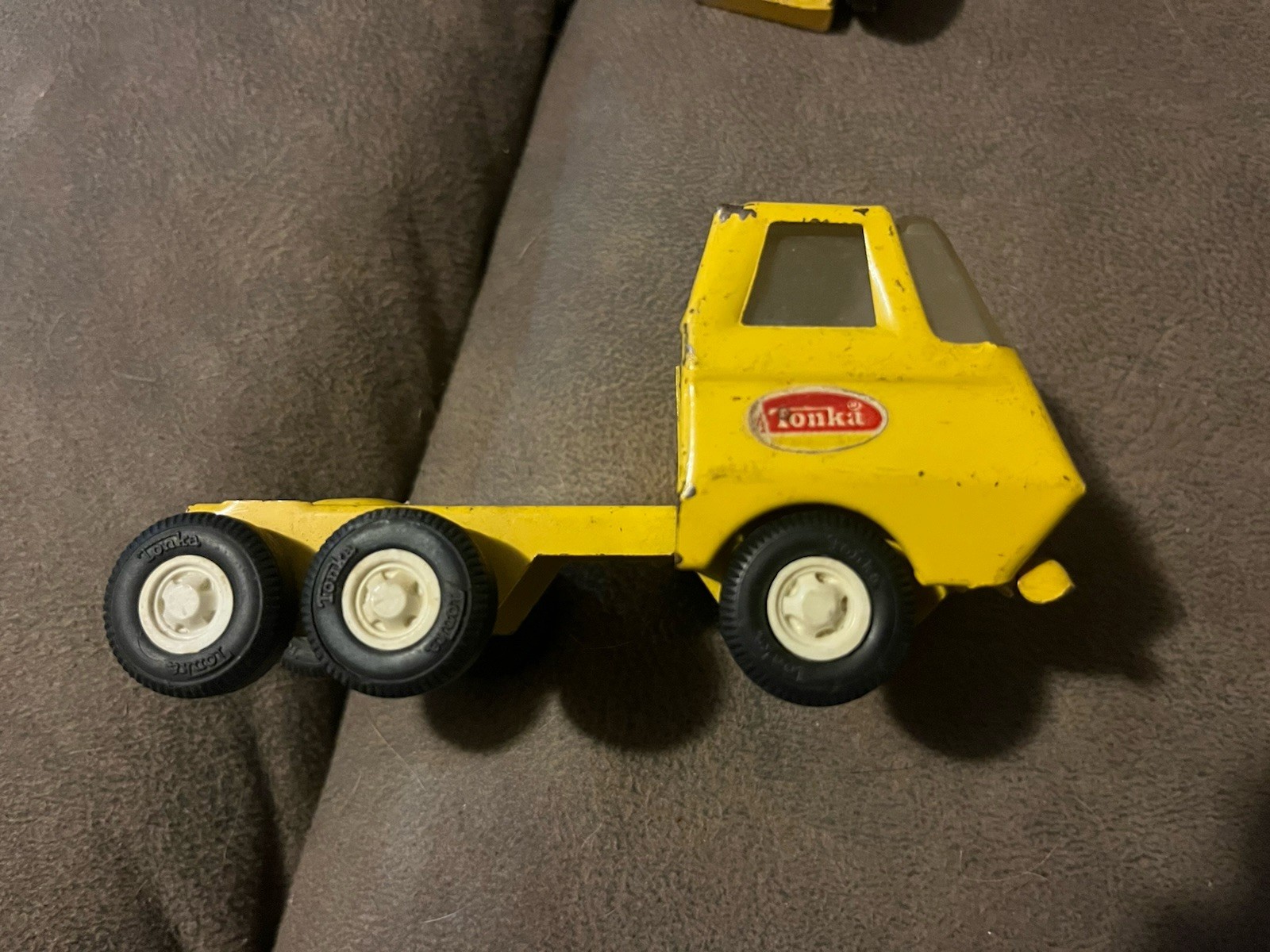 Vintage Tiny Tonka Bottom Dump pressed steel truck