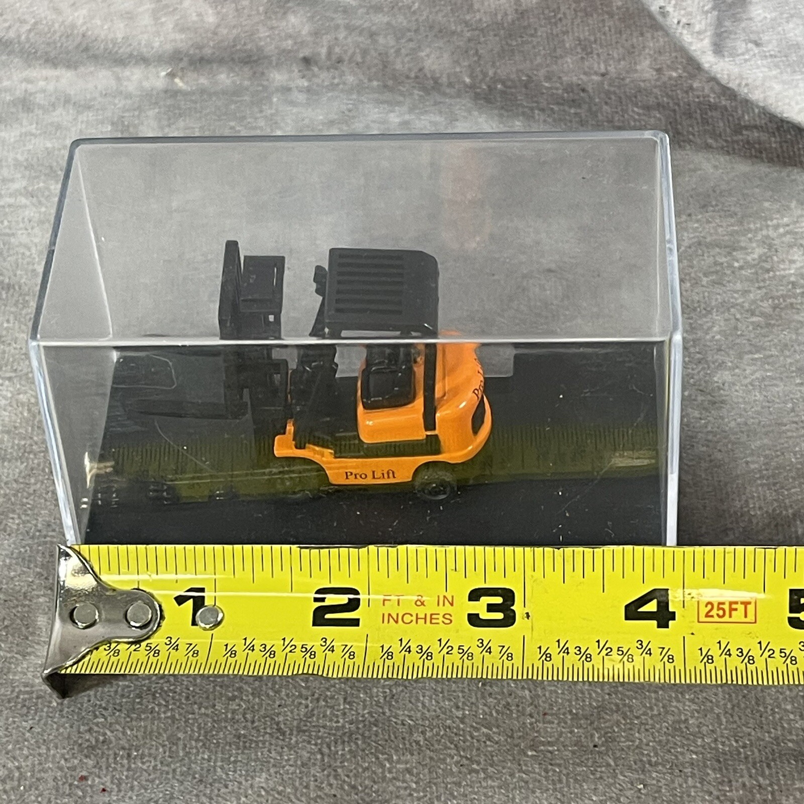 toy zone pro lift 2000 orange forklift in plastic display case no box new