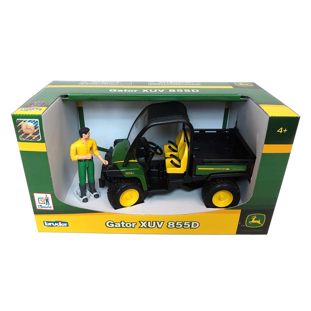 1/16th John Deere Gator XUV 855D with Driver by Bruder 9812