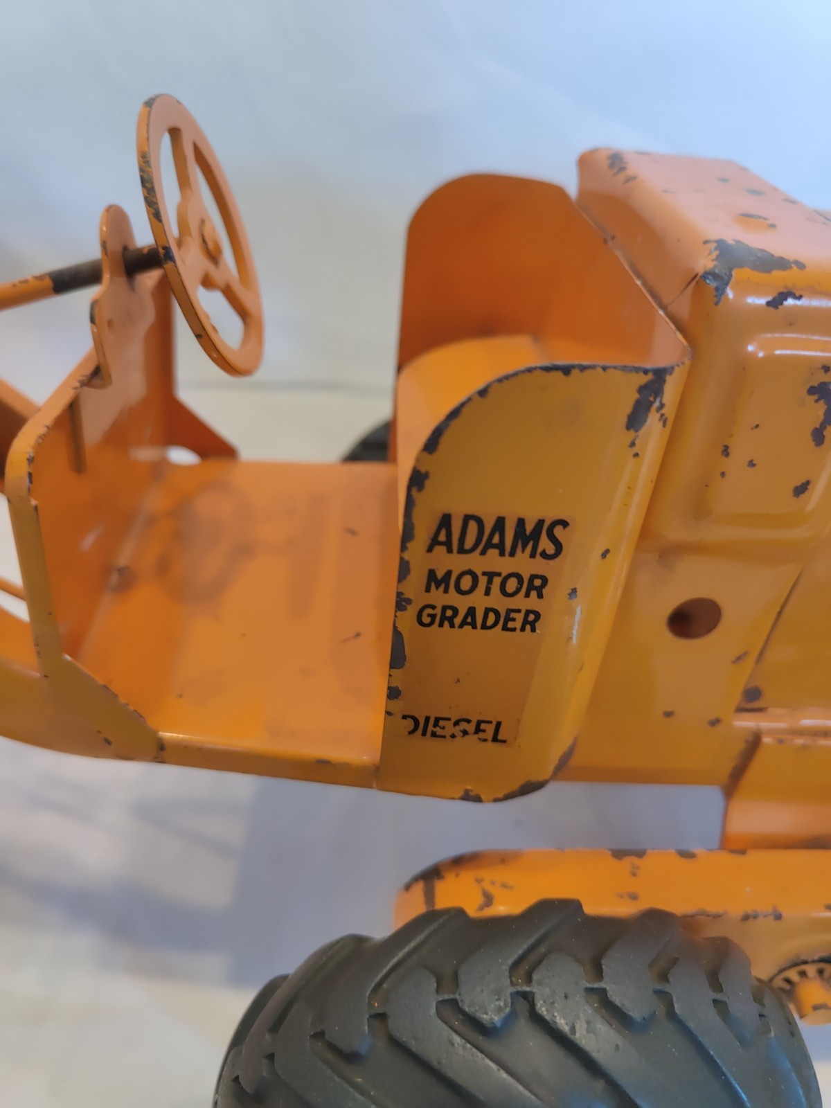 Doepke Model Toys Adams Road Grader Diesel Motor Steel 1950’s Vintage Nice Cond.