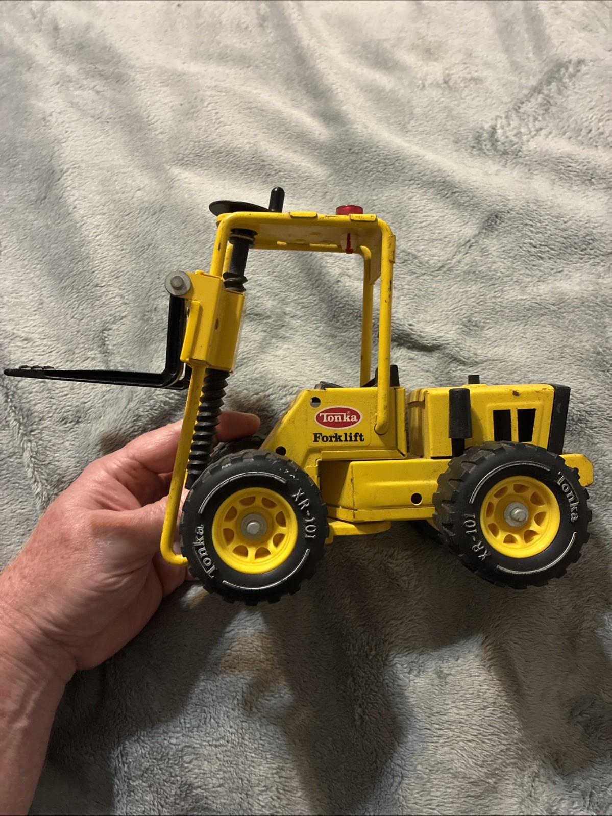 Vintage Tonka Truck 52900 Pressed Steel Metal Toy Forklift XR-101. Good Shape