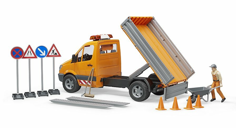 MB Sprinter Road Service Vehicle w/ Worker+extra Bruder Toy Car Model 1/16 1:16