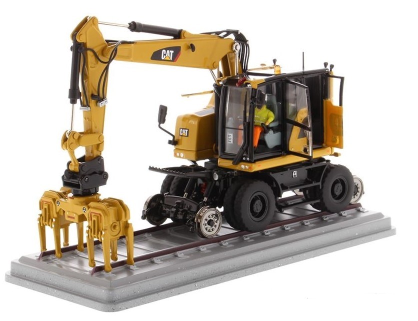 DIECAST MASTERS,CATERPILLAR M323F New Generation Rail Excavator, 1/50, DCM85662