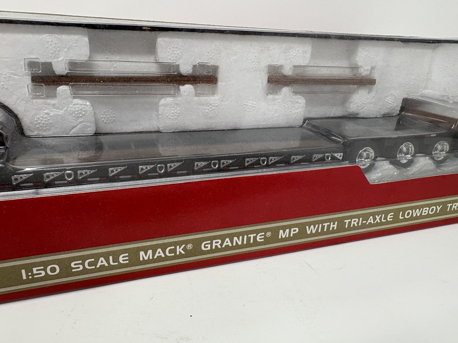 New! 1/50 First Gear Mack Granite MP Engine series With Triaxel Talbert Lowboy