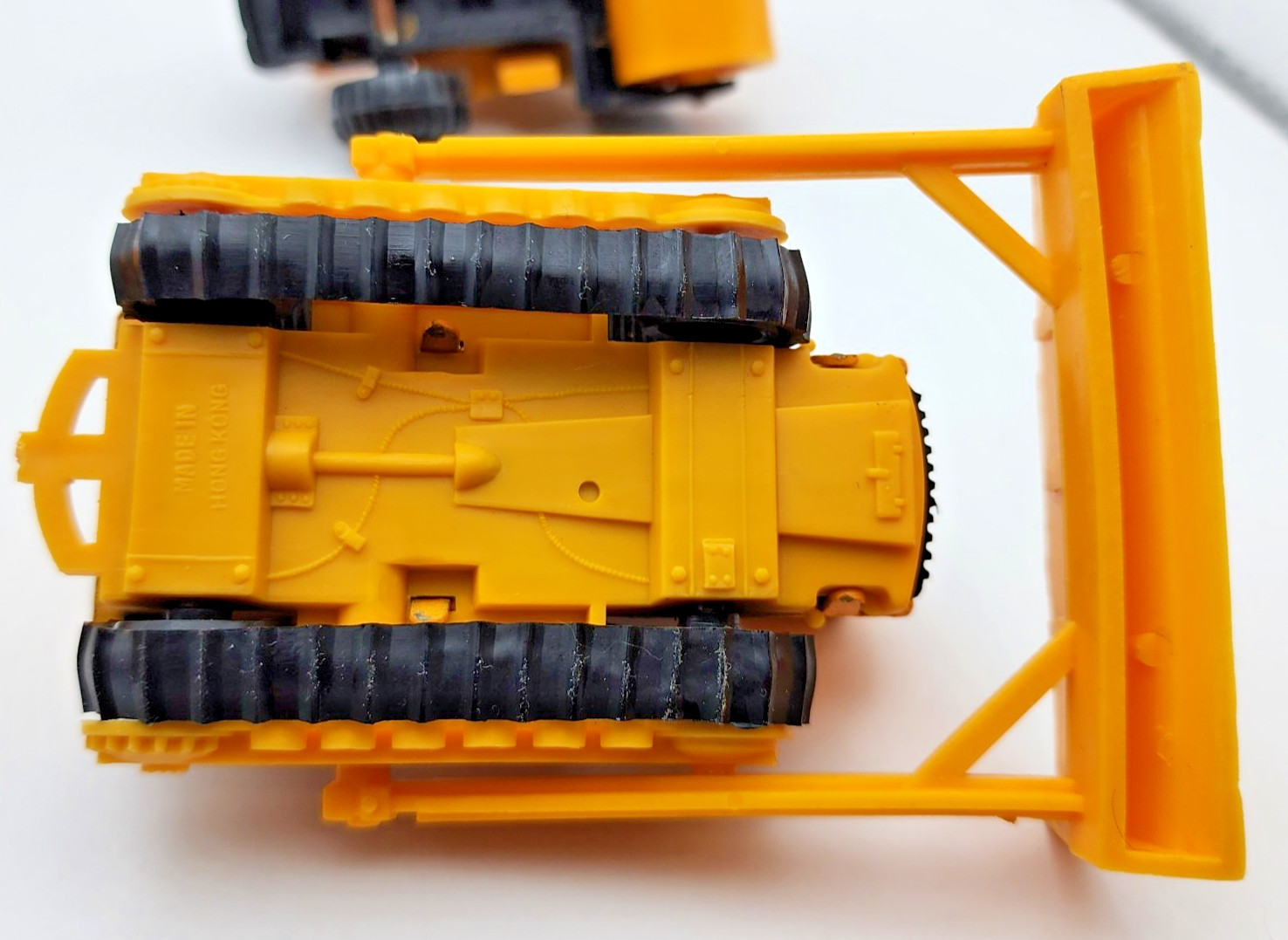 Vintage 1970 Tootsie Toy Dozer, Loader & Roller Construction Toys 4″ to 4.75″