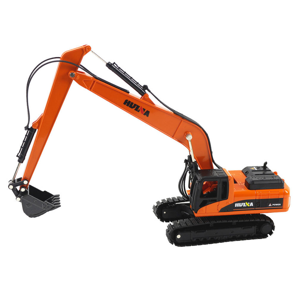 1/50 Excavator Construction Vehicle Model Diecast Digger Truck for Boys Orange