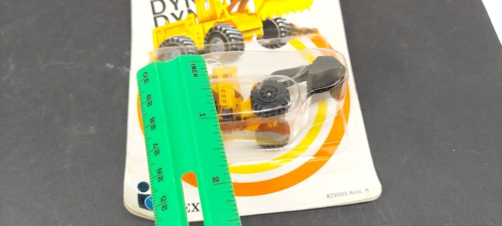 Vintage DYNA-MITES Wheel Loader INTEX Die Cast Metal CONSTRUCTION TOY #29593
