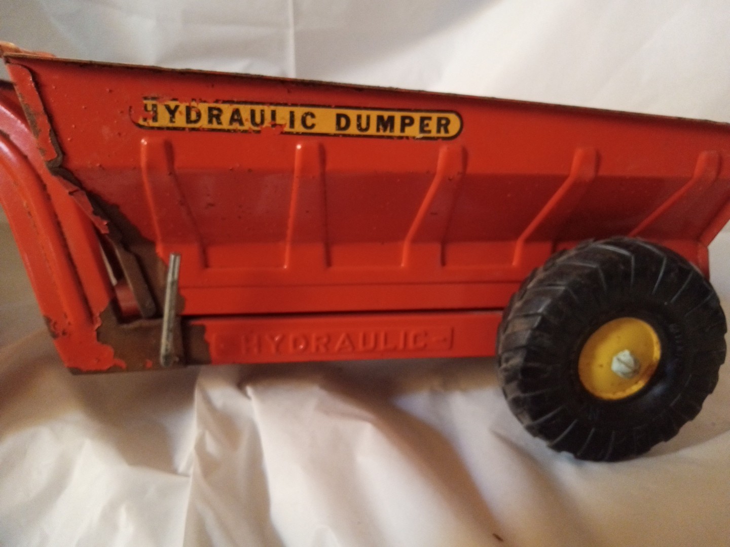 Nylint Dump Truck pressed steel hydraulic Haul Truck Dumper No. 4600 Orange