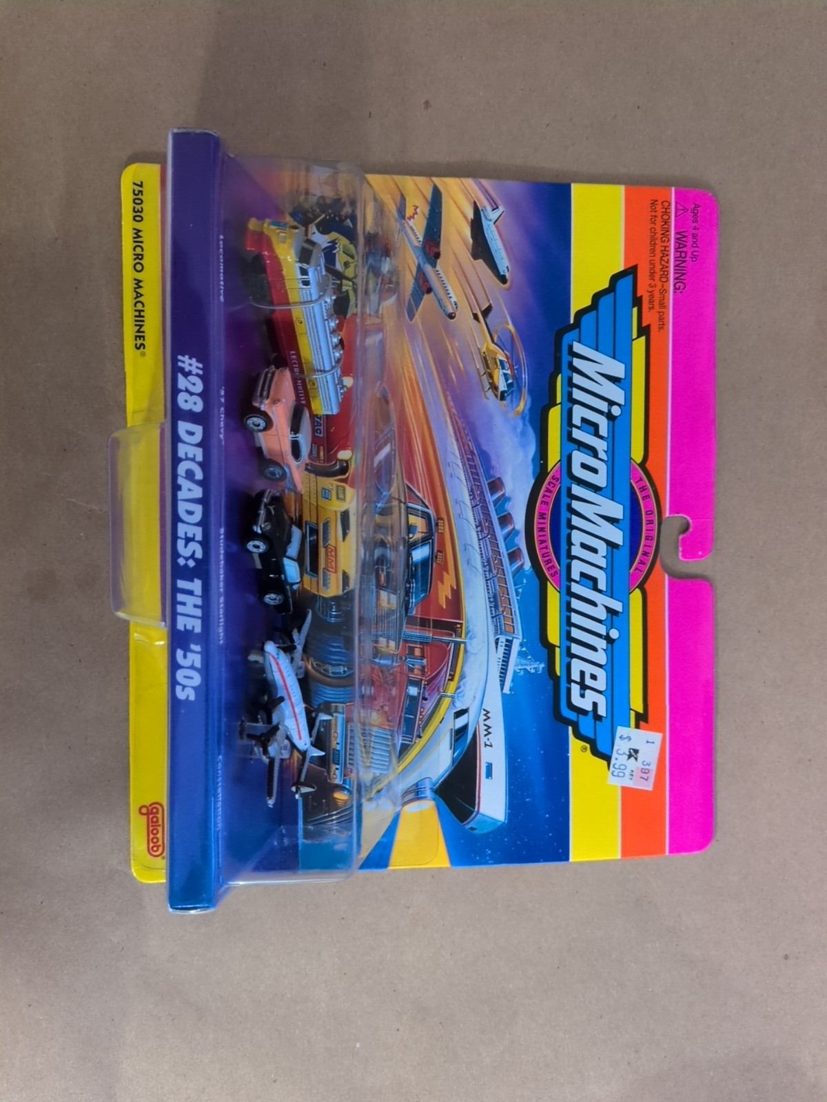 #28 Decades: The ’50s Micro Machines Sealed Set 1995 57 Chevy Studebaker