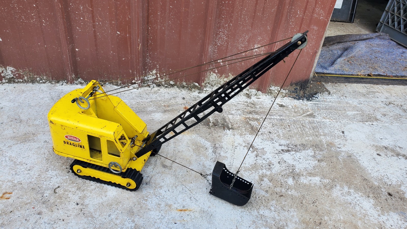 Vintage 1960’s Steel Tonka Drag Line Crane Made In USA