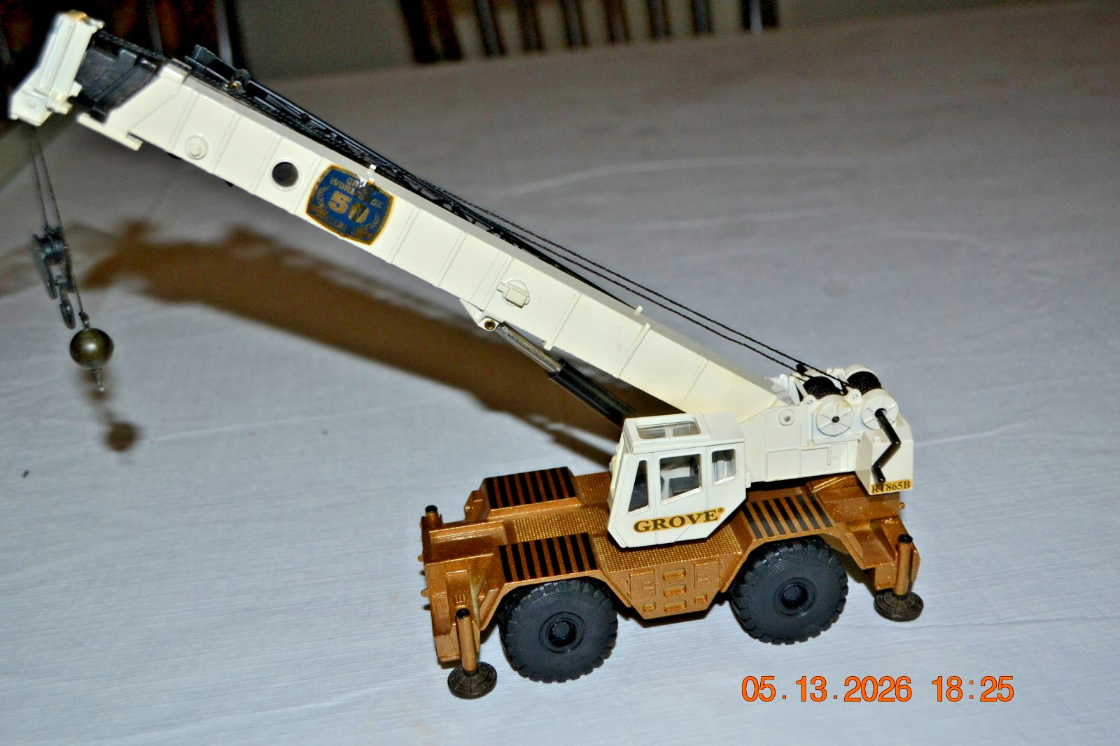NZG Die Cast GROVE RT865B Rough Terrain Hydraulic Crane #394 50 Years