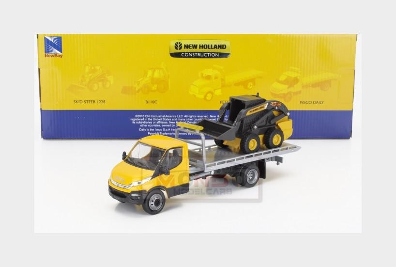 1:36 NEWRAY Iveco Fiat Daily 2023 With Acces.+ New Holland L228 Ruspa NY16163B M
