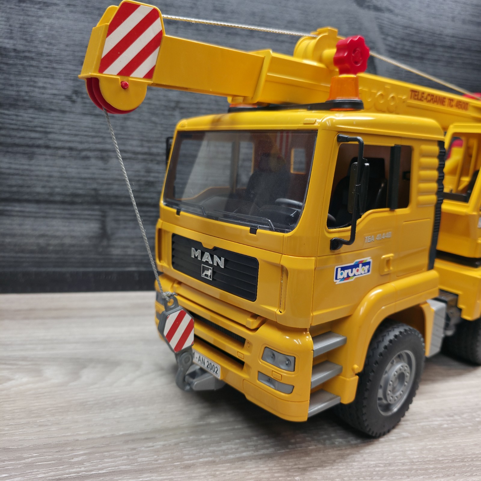 Bruder Man Tele Crane TC-4500 TGA 41.440 Construction building Toy GERMANY