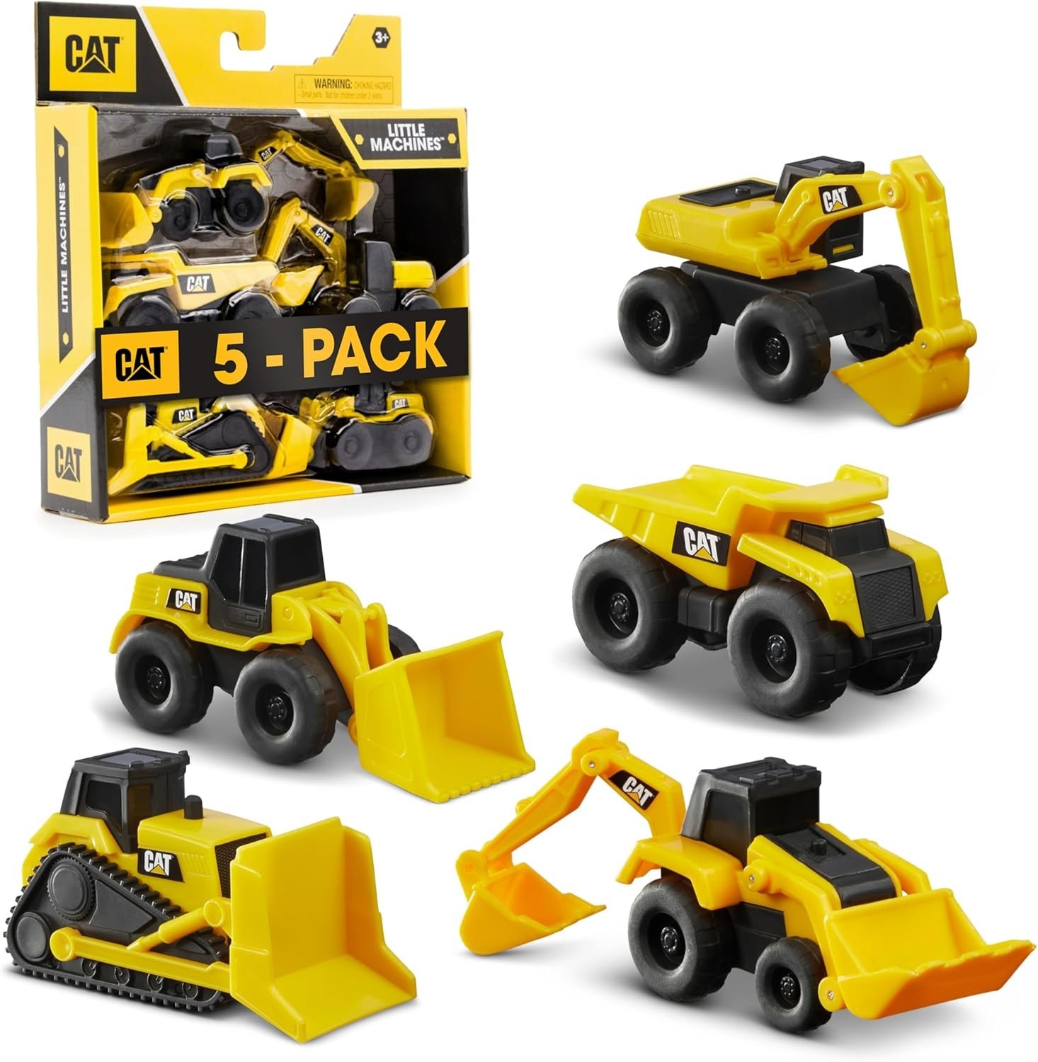 Durable 3-Inch Cat Construction Toy Set – 5 Pack for Imaginative Play & Parties