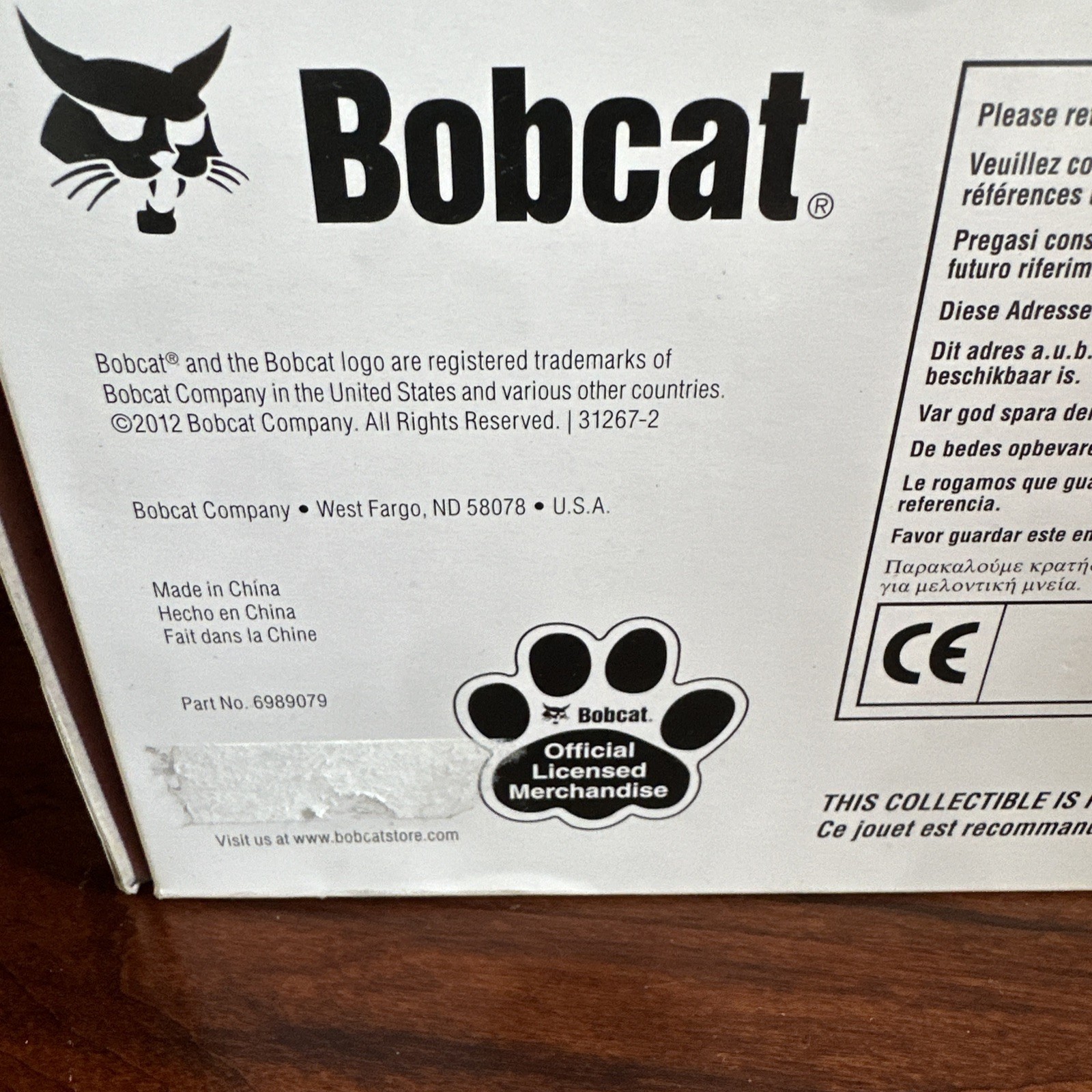 Bobcat T550 Compact Track Loader 1:25 Scale Die Cast Collectible 2012 66989079 ￼