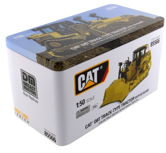 DIECAST MASTERS,Bull CATERPILLAR D8T with driver and metal box, 1/50, DCM85566