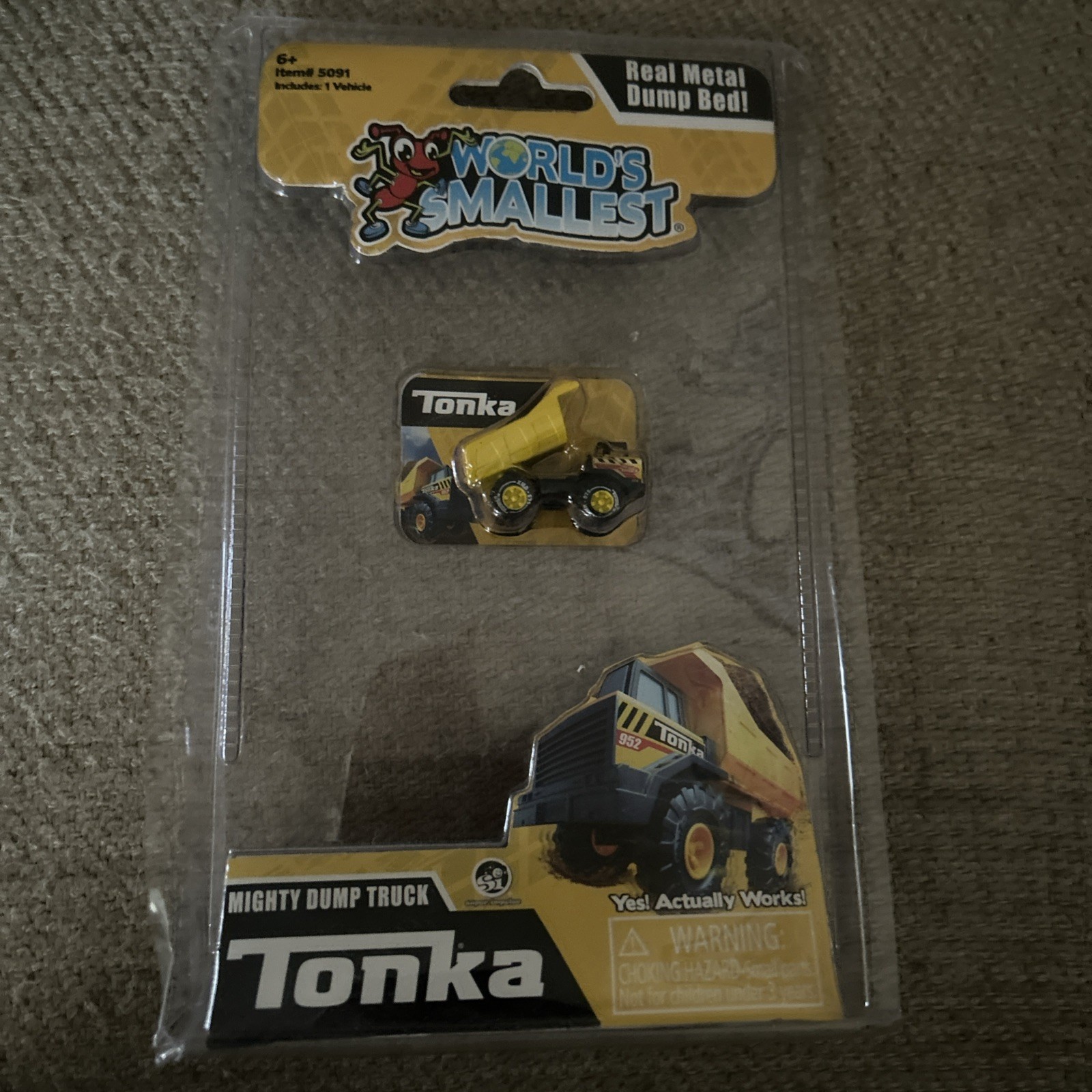 World’s Smallest Mini TONKA Mighty Dump Truck Miniature Truck NIP