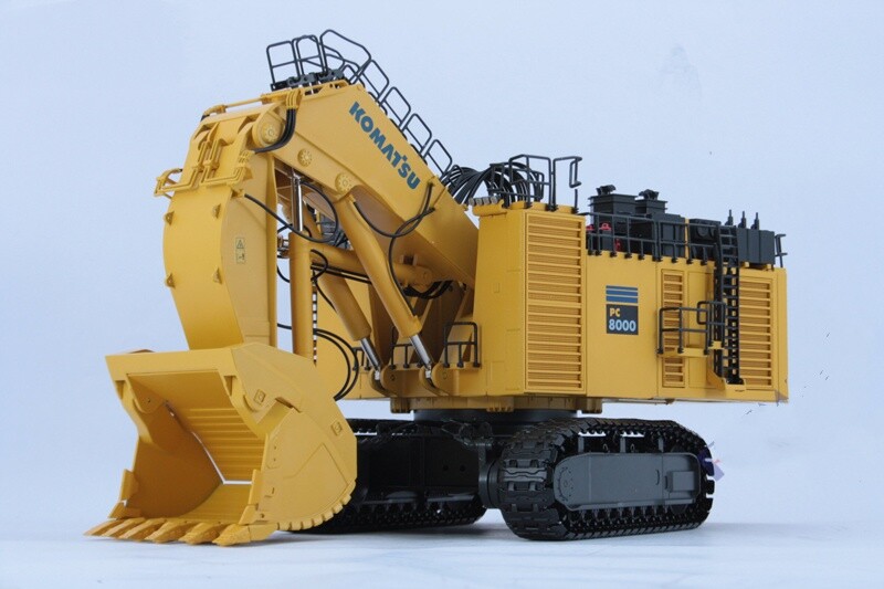 1:50 BYMO PC8000-11 Excavator Diesel Shovel Construction Machine Diecast Model