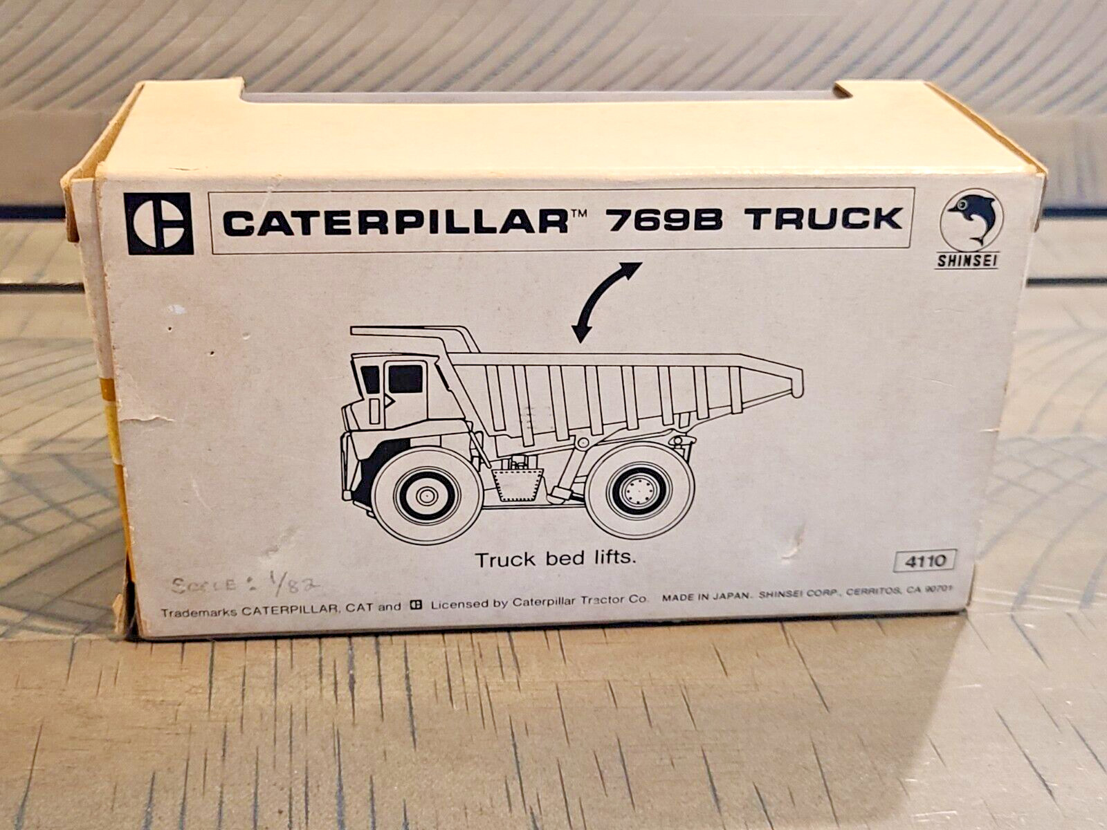 Shinsei 4110 Caterpillar 1:82 Scale Caterpillar 769B Dump Truck Boxed Diecast