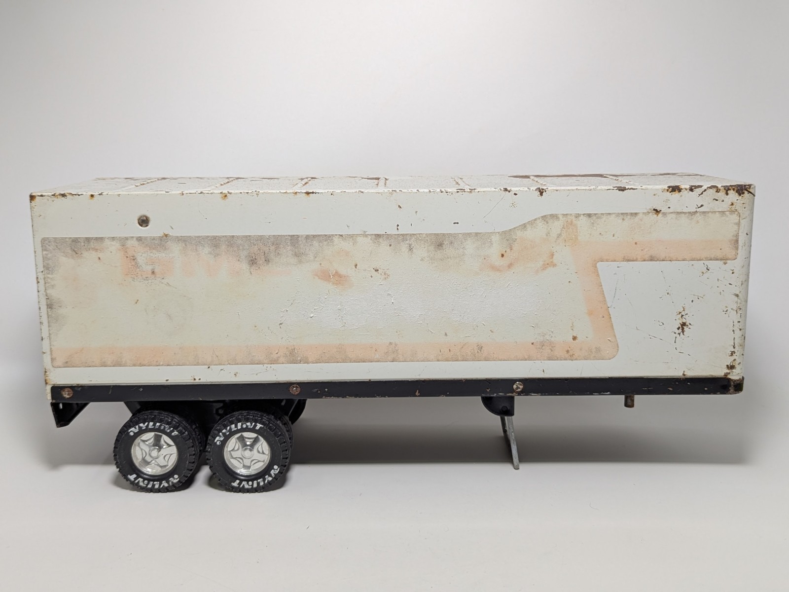 1970’s Nylint 17″ Container Carrier Transport Trailer, Pressed Steel