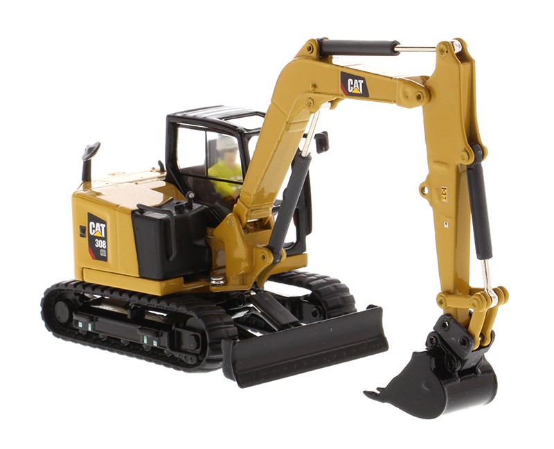 Diecast Masters 85596 1/50 Cat 308 CR Mini Excavator, Work Tools