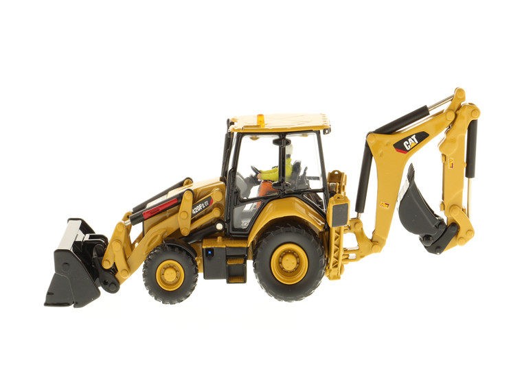 DM 1:50 CAT 420F2 Caterpillar Skid Loader Busy Vehicle Model 85233