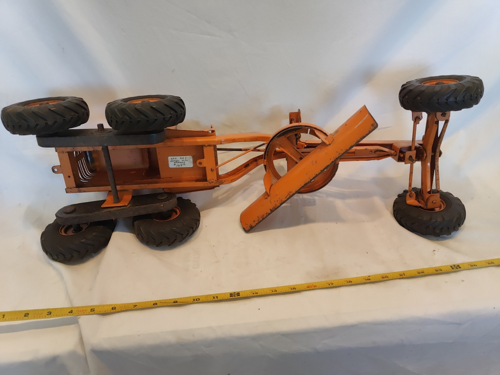 Doepke Model Toys Adams Road Grader Diesel Motor Steel 1950’s Vintage Fair Cond.